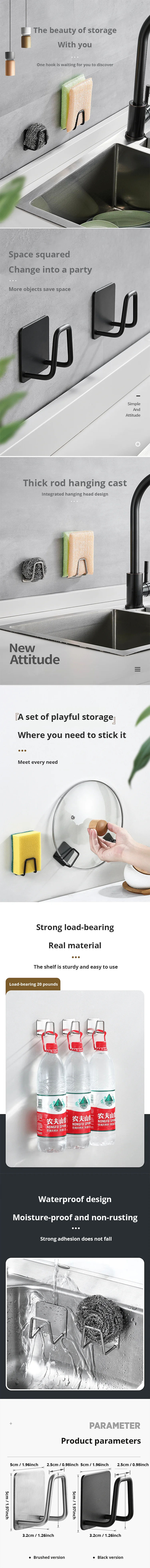 Stainless Steel Sink Sponge Rack For Sponge Steel Wire Ball Draining Paste The Inner Wall Of The Sink Kitchen Supplies