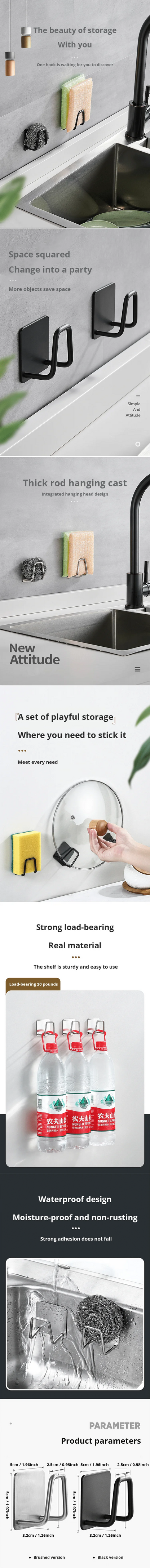 Stainless Steel Sink Sponge Rack For Sponge Steel Wire Ball Draining Paste The Inner Wall Of The Sink Kitchen Supplies